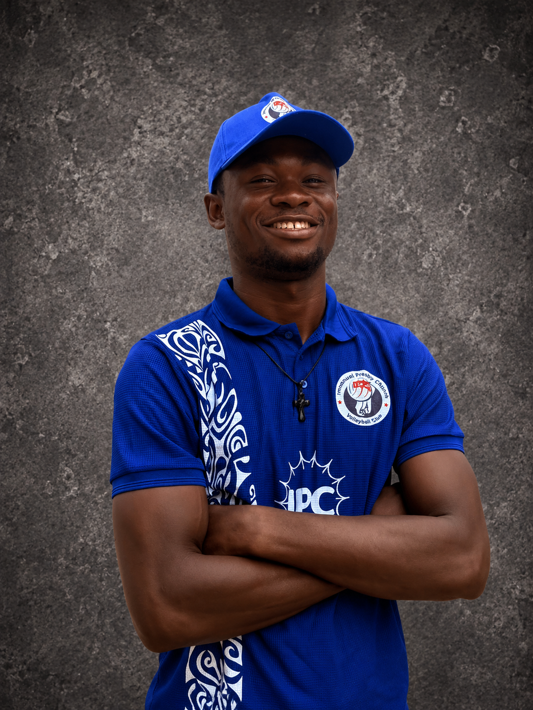 Stephen Wiafe Okyere portrait in official IPC polo